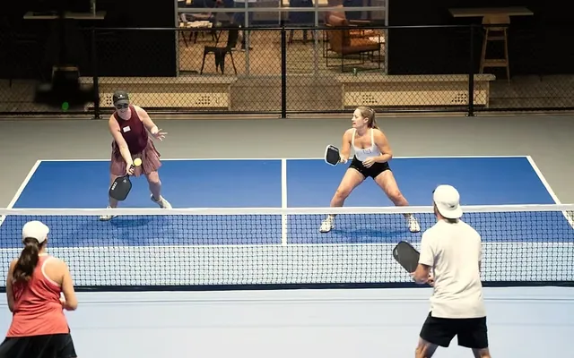 League play at the net