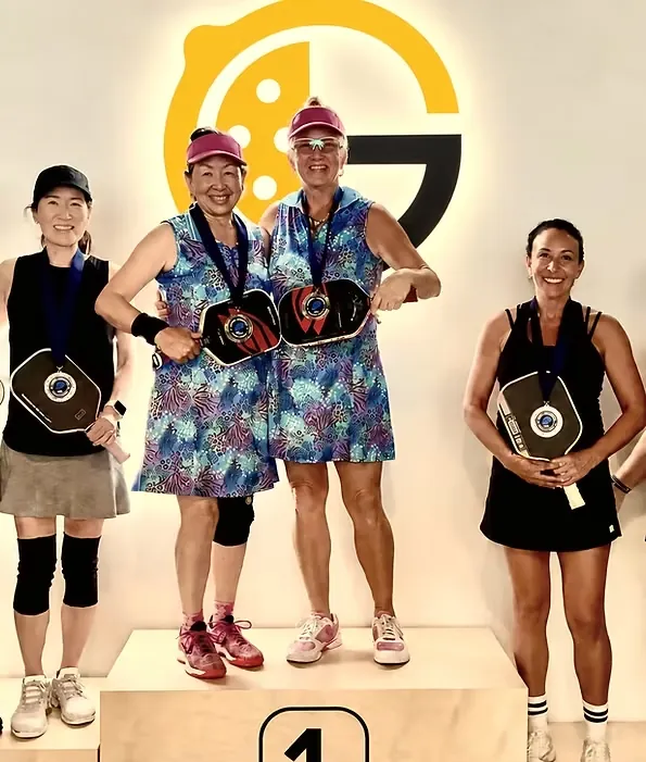 Tournament medalists on the podium
